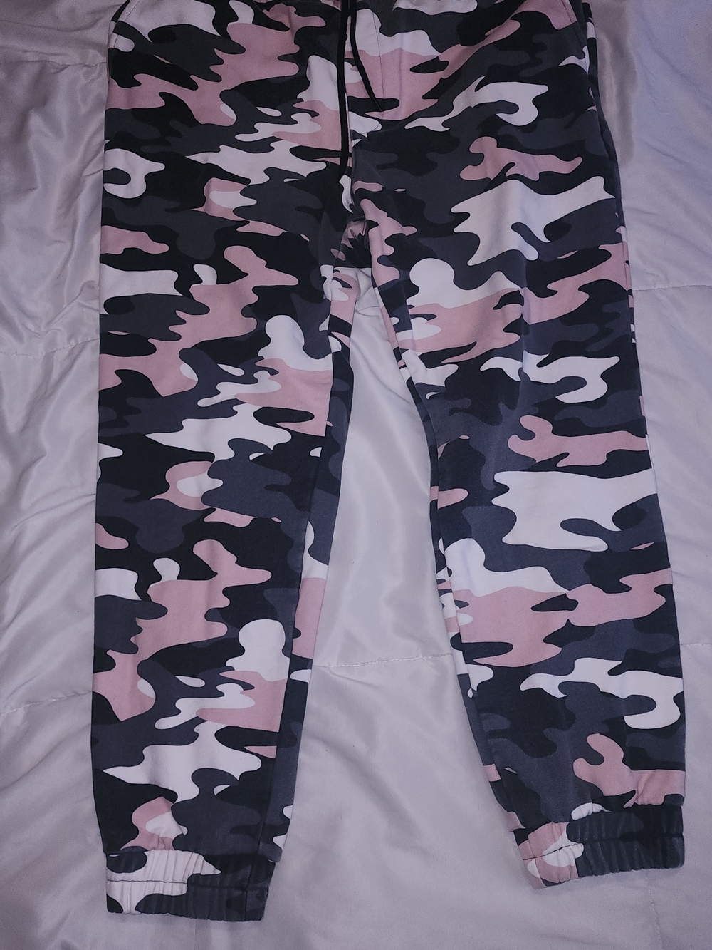 Forever 21 Pink and Gray Camo Jogger Pants